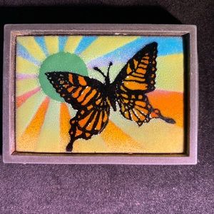 Vintage butterfly belt buckle! Stamped 843 (IN)
